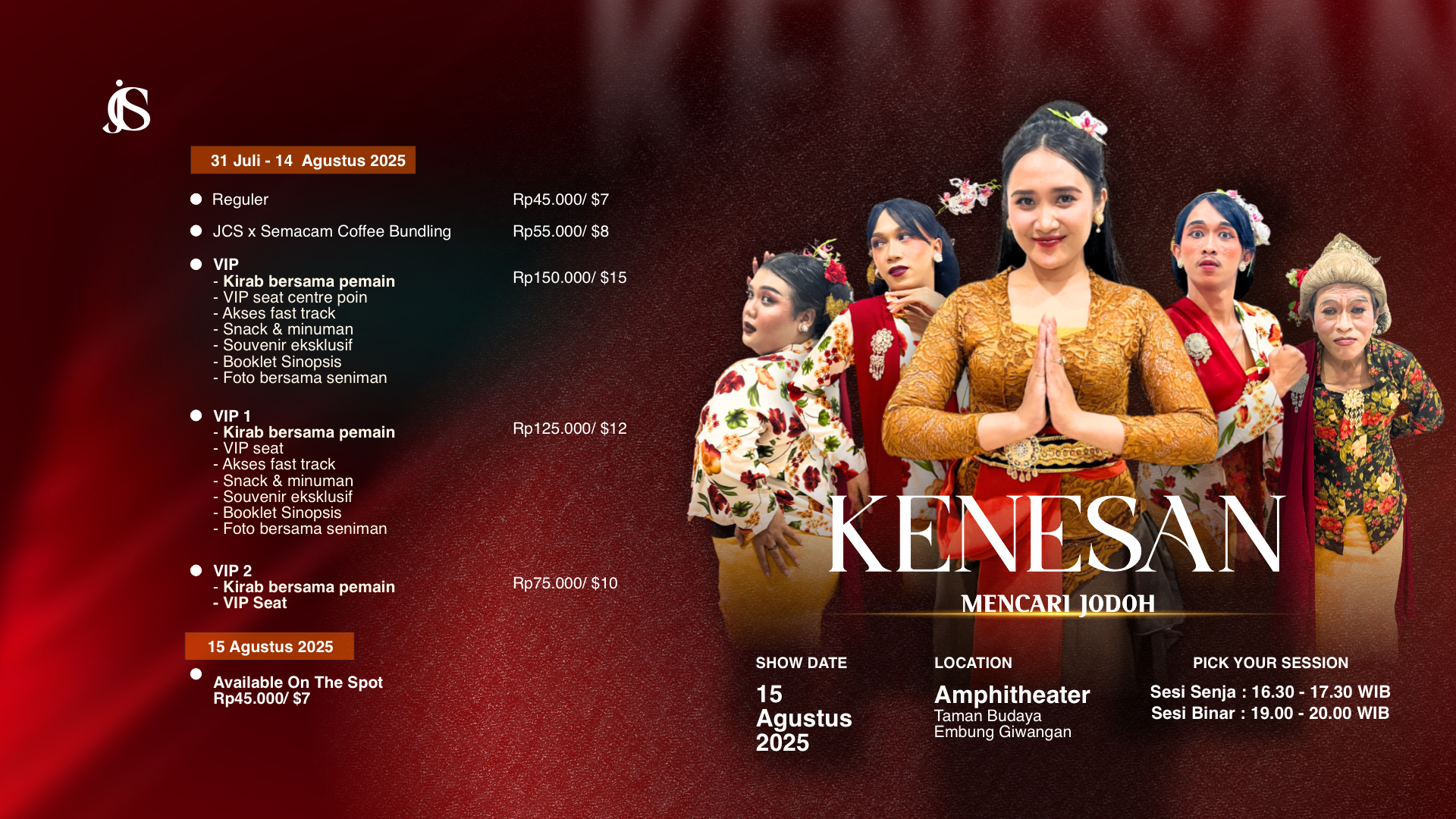 Banner Kenesan Show 15 Agustus 2025